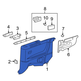 Toyota OE - Rear Left Interior Quarter Panel Trim Panel