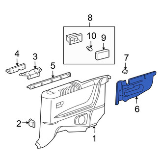 Toyota OE - Rear Left Interior Quarter Panel Trim Panel