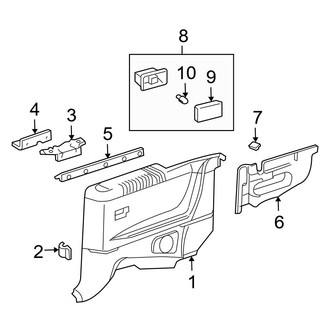 Toyota OE - Quarter Panel - Interior Trim (Convertible)