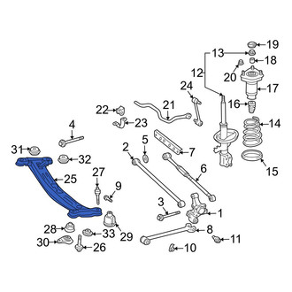 Toyota OE - Rear Suspension Subframe Crossmember