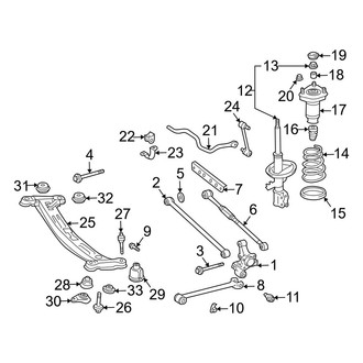Toyota OE - Rear Suspension - Suspension Components