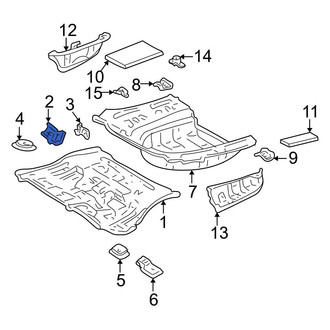 Toyota OE - Center Right Floor Pan Reinforcement