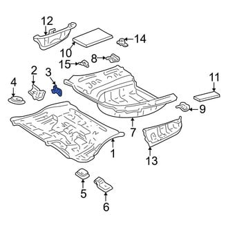 Toyota OE - Center Left Floor Pan Reinforcement