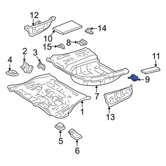 Toyota OE - Rear Left Floor Pan Reinforcement