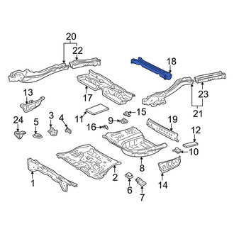 Toyota OE - Rear Floor Pan Crossmember
