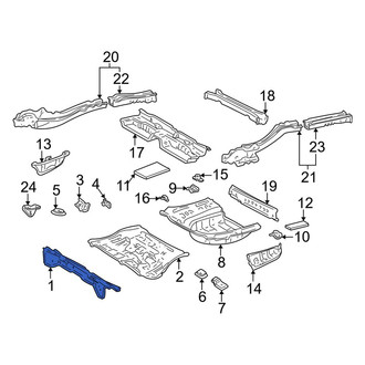 Toyota OE - Rear Floor Pan Crossmember