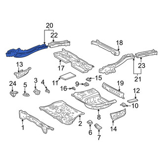 Toyota OE - Rear Right Frame Side Member Assembly