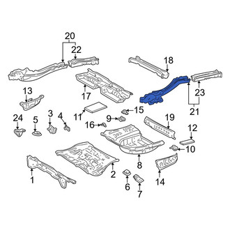 Toyota OE - Rear Left Frame Side Member Assembly