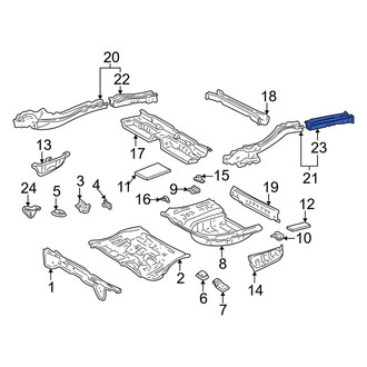 Toyota OE - Rear Left Floor Side Rail