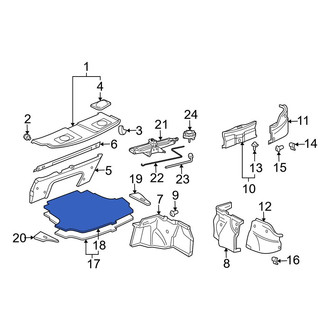 Toyota OE - Rear Trunk Mat
