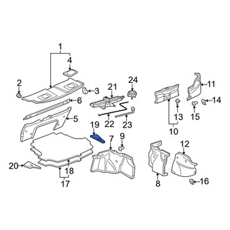 Toyota OE - Rear Right Trunk Floor Access Cover