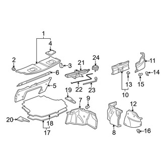 Toyota OE - Rear Body & Floor - Interior Trim (Coupe)