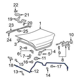 Toyota OE - Rear Deck Lid Release Cable