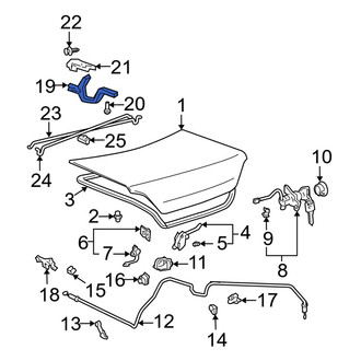 Toyota OE - Rear Deck Lid Hinge