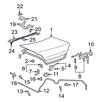 Toyota OE - Rear Left Trunk Torque Rod