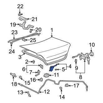 Toyota OE - Rear Deck Lid Latch