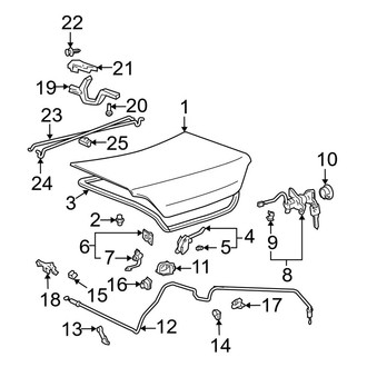 Toyota OE - Trunk Lid - Lid & Components (Coupe)