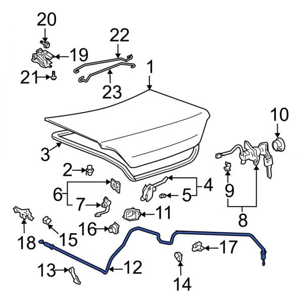 Deck Lid Release Cable