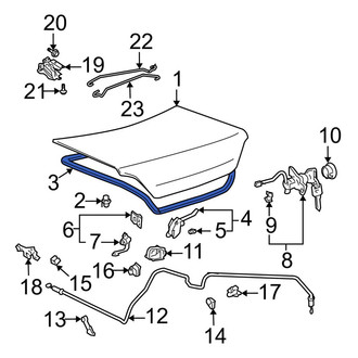 Toyota OE - Rear Deck Lid Seal