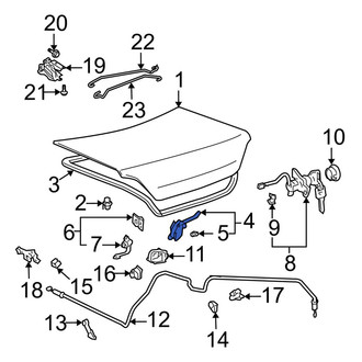 Toyota OE - Rear Deck Lid Latch