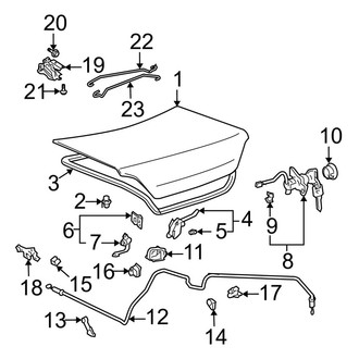 Toyota OE - Trunk Lid - Lid & Components (Convertible)