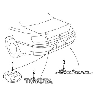 Toyota OE - Trunk Lid - Exterior Trim