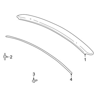 Toyota OE - Trunk Lid - Spoiler