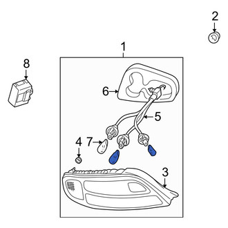 Toyota OE - Rear Left Tail Light Assembly