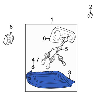 Toyota OE - Rear Left Tail Light Assembly