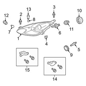 Toyota OE - Front Lamps - Headlamp Components (W/O High Intensity, Discharge)