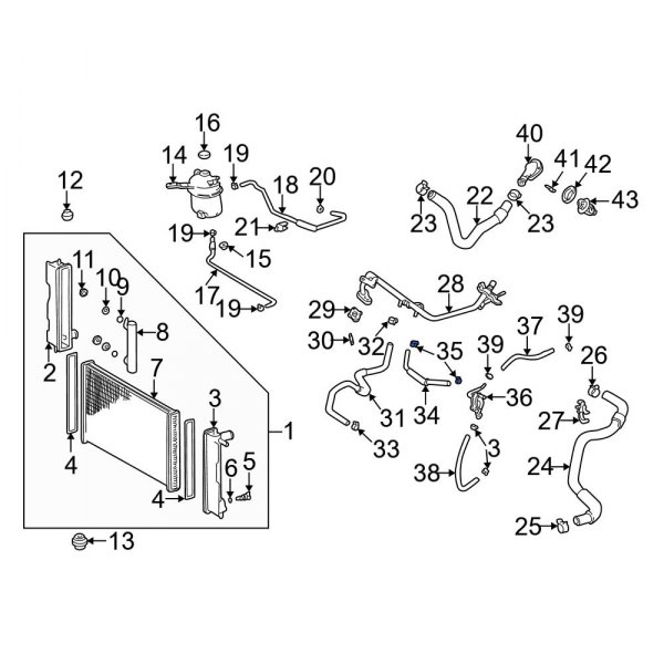 Engine Coolant Bypass Pipe Clamp