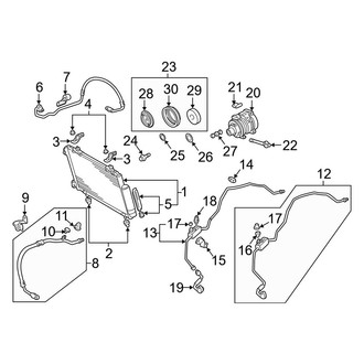 Toyota OE - Air Conditioner & Heater - Condenser, Compressor & Lines