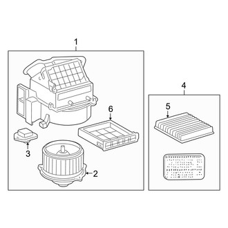 Toyota OE - Air Conditioner & Heater - Blower Motor & Fan