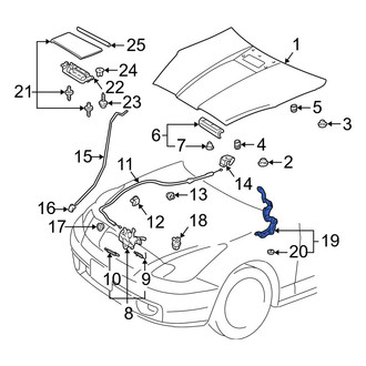 Toyota OE - Front Left Hood Hinge