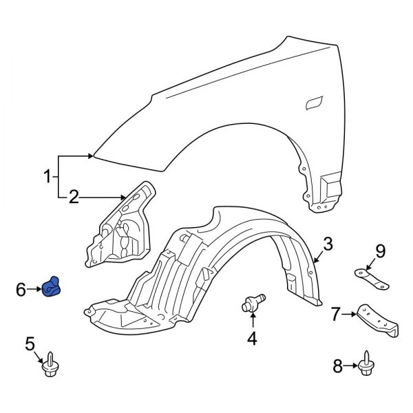 Fender Liner Nut