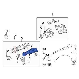 Toyota OE - Front Right Outer Frame Side Member