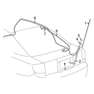 Toyota OE - Lower Radio Antenna Base Nut