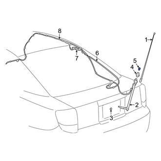 Toyota OE - Upper Radio Antenna Base Nut