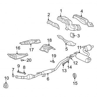 2002 Toyota Celica OEM Exhaust Parts | Systems, Tips — CARiD.com