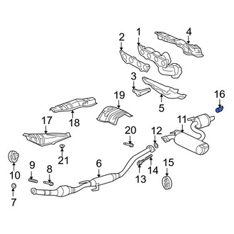 Toyota OE - Exhaust Tail Pipe Tip