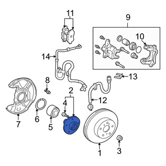 Toyota OE - Front Wheel Hub
