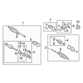 Toyota OE - Front Suspension - Drive Axles (GT Automatic Tr)