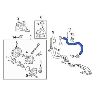 Toyota OE - Power Steering Reservoir Hose