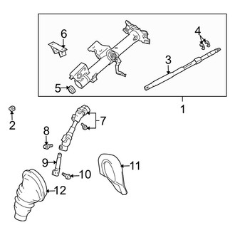 Toyota OE - Steering Column - Housing & Components