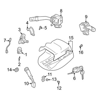 Toyota OE - Steering Column - Shroud, Switches & Levers