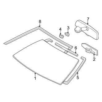 Toyota OE - Windshield - Glass