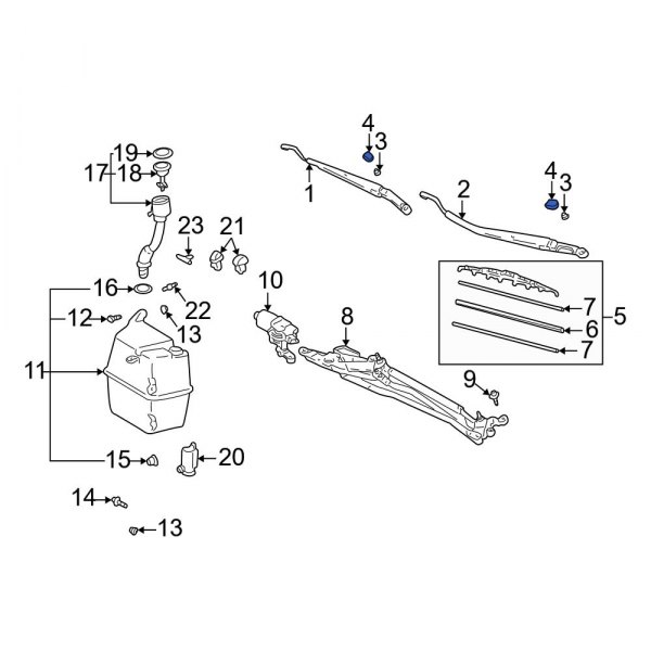 Windshield Wiper Arm Cap