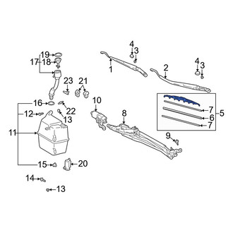 Toyota OE - Front Left Wiper Blade