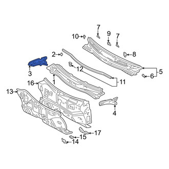 Toyota OE - Right Cowl Side Panel