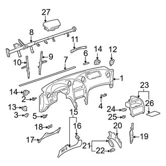 Toyota OE - Instrument Panel Components